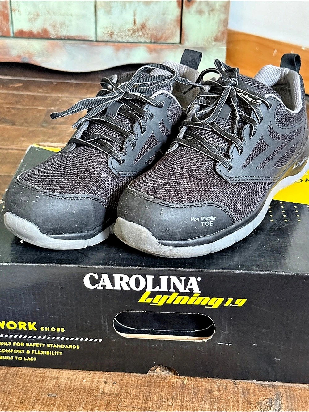 Carolina CA14900 Woman Work Shoes Black & Gray US 9 M
